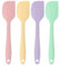 4 Pieces Silicone Spatula, Heat Resistant Rubber Spatulas, Non-Stick Baking Spatula Silicone Kitchen Utensils for Cooking, Baking and Mixing