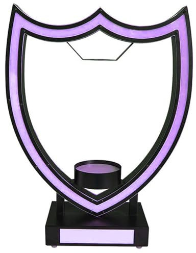 JIANGSS Champagner-Weinregal, freistehendes Display, LED-beleuchtetes Regal für Spirituosenflaschen, Tisch-Weinregale, VIP-Service, Nachtclub/Lounge/Hochzeit/Party/Bar/KTV,Purple