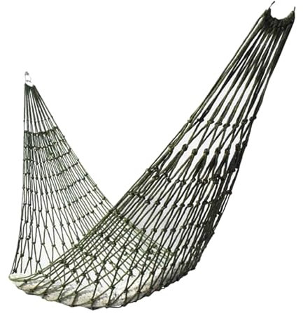 Nylon-Seil-Mesh-Hängematte, Schlafnetz-Bett mit Seil, Nylonseil-Hängematte, Netz-Hängematte für Outdoor, Camping, Picknick