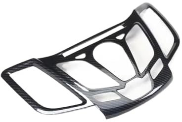 Car Interieur Für Ford Für Fiesta 2009 2010 2011 2012 2013 Innen Dekoration Zubehör Getriebe Windows Control Panel Türgriff ABS Aufkleber Auto Innenraum Auto Interieur (Farbe : Carbon 2)