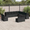 Festnight Gartenlounge Outdoor XXL mit Stauraum Rattan Garten Loungemöbel Set Groß Ecklounge Garten Lounge Sofa Polyrattan Gartensofa Terrassenmöbel Ecksofa Terrasse Gartenmöbel