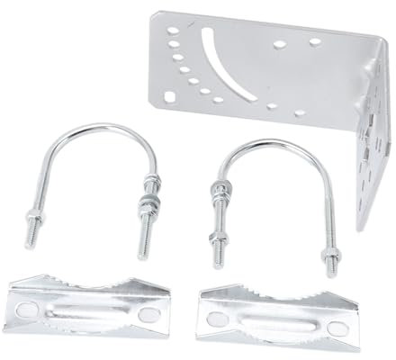 Soporte de Montaje en Poste, Soporte de Antena de TV Ajustable Universal, Accesorios de Hardware de Montaje de Antena Antivibración, Soporte de Poste de Antena para Instalación