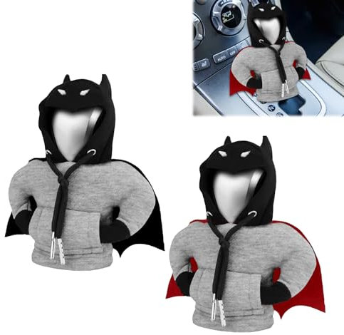 PAYFULLY Schaltknauf Hoodie, 2 Stück Schalthebel Abdeckung, Auto Universal Deko für Schaltknauf