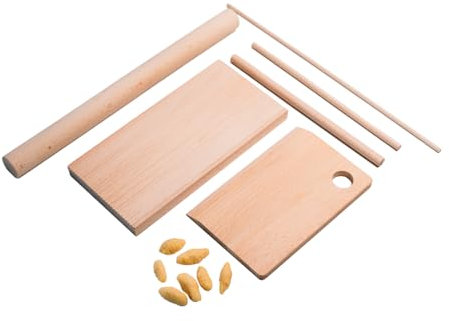 Wooden Pasta Board - Versatile Pasta Making Set - Pasta Making Tool Set, Pasta Rollers, Pasta Paddles - Durable Pasta Maker at Home - Pasta Making Tools & Accessories - Pasta Board by Roppa