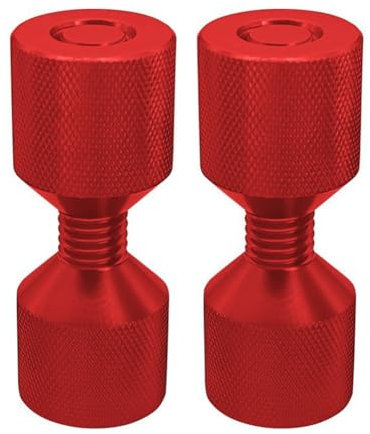 Erpmlyo Two Hole Pins Set 1-1/8Inch Aluminum 6061 2 Hole Flange Alignment Pin,Two Hole Pins Flange Aligner Red