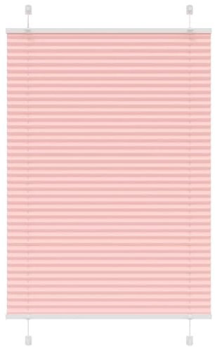 vidaXL Plissee Rosa 100x100 cm Stoffbreite 99,4 cm Polyester, Faltrollo, Klemmfix, Plisseerollo, Jalousie, Rollo, Plisseerollo für Fenster