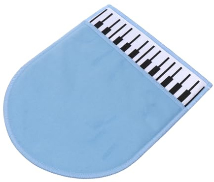 Klavierreinigungstuch für Piano, Blau, Doppelseitiges Faserfleece | Staubentfernung ohne Fusseln, Nimmt Wasser, Wischt Tropfen, 1 Stück für Instrumente