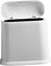 TOGEVAL Poubelle Élégante À Coutures Étroites Poubelles De Cuisine Automatiques Pour Salle De Bain Petite Poubelle Blanche