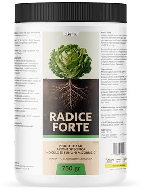 Mycorhizes Racines Fortes 750 gr - Développe et renforce contre le stress thermique et hydrique - Engrais fertilisant: Plantes, Pelouse, Potager, Boutures - Défense contre les Bactéries, Champignons