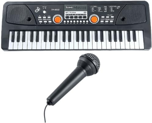 JOINPAYA Kinderklavier 49 Tasten Kinderklavier E-Piano-Spielzeug Kindermusikinstrument Lernspielzeug