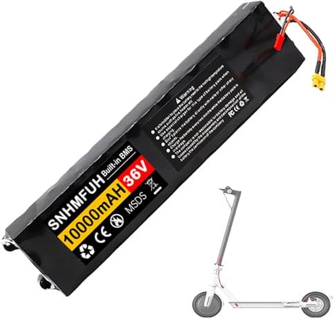 SNHMFUH 10000mAh Electric Scooter Battery (Without Communication) 36V Scooter Battery Long range lithium batteries For electric scooter/M365 scooter/folding skateboard, etc.,XT30 + JST