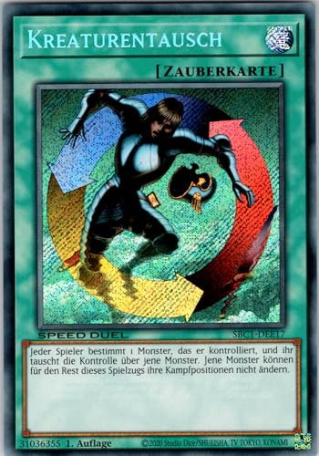 Kreaturentausch - SBC1-DEE17 - Secret Rare - 1. Auflage - Deutsch - Yugioh - Speed Duel: Streets of Battle City - mit RC-Fieldcenter