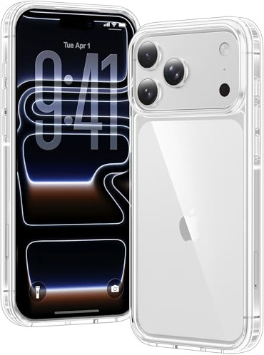 Voyahülle Hülle für iPhone 17 Pro Hülle, Anti-Vergilbung Transparent Handyhülle Stoßfest Schutzhülle, Premium Kratzfeste Case für iPhone 17 Pro -Durchsichtig