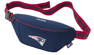 travelite NFL Bauchtasche New England Patriots, 33 cm | kompakte Gürteltasche aus Polyester mit Sicherheitsfach, Reißverschluss und verstellbarem Gurt, 33 x 15 x 7 cm, 1,8 Liter