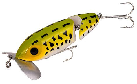 Arbogast Jitterbug Clicker, Unisex-Erwachsene, G675-06, Frog White Belly, 3 1/2 in