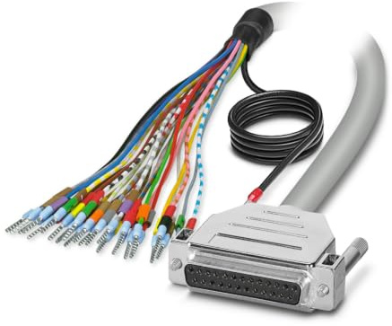 Phoenix Contact Kabel/D-Sub, 25-polig Buchse/D-SUB-Buchsenleiste, 1.5 m Polyvinylchlorid, Grau, CSA, UL