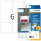 HERMA 8332 Wetterfeste Versandetiketten, 25 Blatt, 99,1 x 93,1 mm, 6 pro A4 Bogen, 150 Stück, selbstklebend, bedruckbar, matt, blanko Adressetiketten Aufkleber aus Folie, weiß