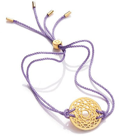 DAISY Unisex-Armband Vermeil Stoff 250 mm BRCHK1007GP