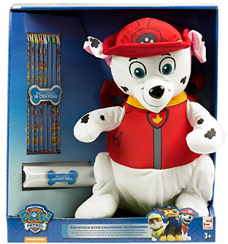 Paw Patrol Weich geformte Plüsch Rucksack (rot)