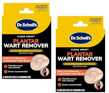 Dr. Scholl's Clear Away Wart Remover Plantar 24 ea (Pack of 2)
