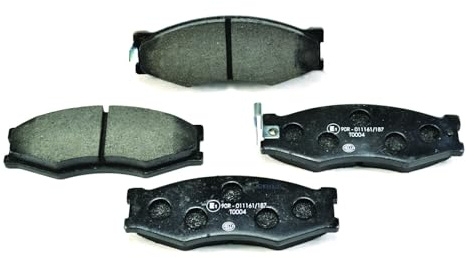 HELLA PAGID 8DB 355 005-621 Bremsbelagsatz - T0004 - Dicke/Stärke: 17mm - Bremssystem: Akebono - mit akustischer Verschleißwarnung - für u.a. NISSAN
