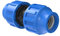Kirchhoff Verbindungsstück Kunststoff 25 x 25 mm für HDPE Rohr 3X 5X Fittinge Verschiedene Größen DVGW geprüft Trinkwasserqualität Made in EU, schwarz, 25 mm HDPE Fitting