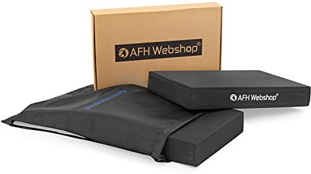 Kompaktes Balance Pad | PREMIUM QUALITÄT | Koordinationsmatte | Training und Verbesserung von Gleichgewicht & Stabilität | Ganzkörpertraining, Gymnastik, Yoga, Pilates (Schwarz)
