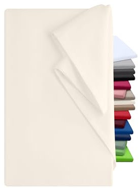 npluseins Bettlaken 240x275cm – Leintuch ohne Gummizug – Tuch ist ideal für Terrasse Reisen Camping und Tischtuch - Wohnmobil Laken - Betttuch ohne Gummizug – 100% Baumwolle, ca. 240 x 275 cm, Natur