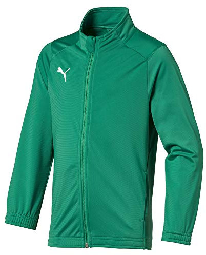 PUMA Jungen Liga Sideline Poly Jacket Core Jr Jacke, Pepper Green White, 152