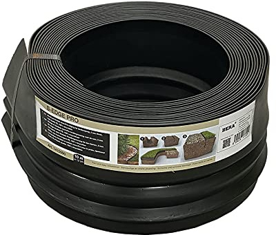 Bera B-Edge Pro schwarz Randeinfassung Randleiste Rasenkante Beetumrandung Pflastersteineinfassung Wegeinfassung Randstein Kantenstein, Farbe:schwarz