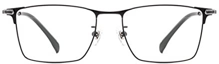 DAUCO Titan Metall Frame Brille Vintage Ultraleichte Brille Brillenfassung Herren ohne stärke Herren