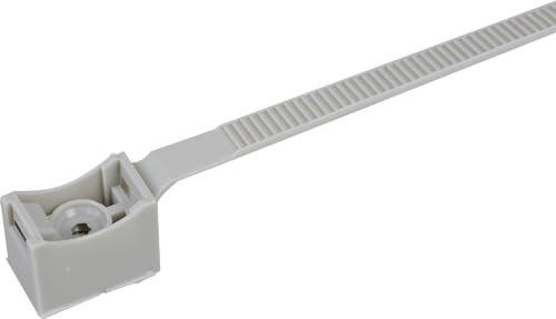 Collier Quick à embase pour fixation de tube IRL, ICTA ou câble - Ø40 à 63 mm - Gris