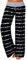 AMYTIS Damen Yogahose Stretch Freizeithose Bequeme Pyjamahose Schlafanzughose Lang Leichte Lounge Hose Hausanzug Hosen Relaxhose Fitness Sommer Weites Bein,Blackline,L