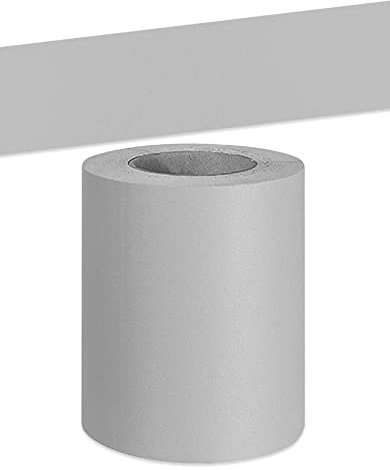 VisitRyl Cenefa Autoadhesiva Para DecoracióN De Pared De Cocina, BañO,Pvc Cenefa Autoadhesiva Para DecoracióN gris claro mate 10cm X 500cm