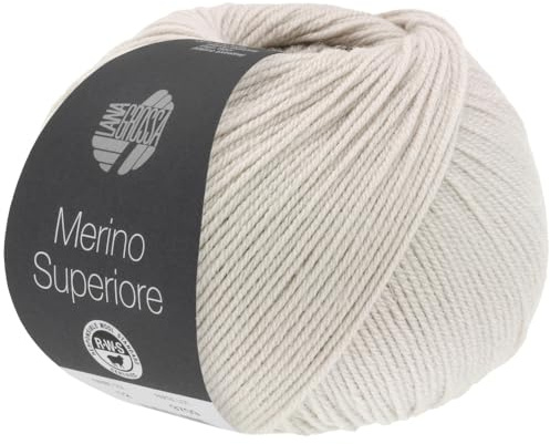 LANA GROSSA Merino Superiore | Pure, extrafeine Merinowolle waschmaschinenfest und filzfrei | Handstrickgarn aus 100% Schurwolle (Merino extrafein) | 50g Wolle zum Stricken & Häkeln | 180m Garn FB4