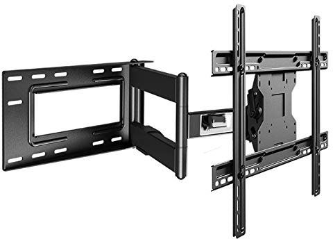 GANFANREN Shelf Bracket,Universal TV Rack, Wall-mounted Bracket, Telescopic Rotating Bracket, Wall-mounted Folding