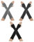 Yolev 3 Paar Armstulpen Damen Lange Fingerlose Handschuhe Strick Armwärmer Ärmel für Herbst Winter Stretch Handschuhe mit Daumenloch Armwärmer