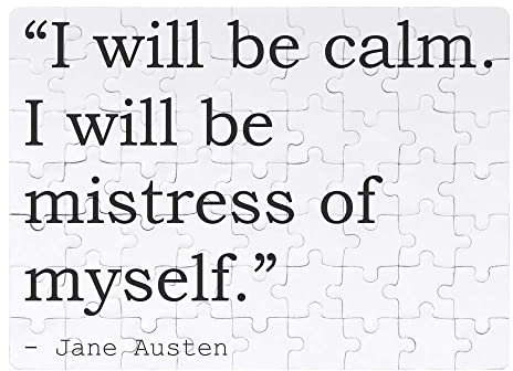 A5 Quote By Jane Austen Magnetic Jigsaw Puzzle (JI00001240)