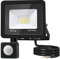 Toobettp Projecteur LED 20W Avec Détecteur de Mouvement, 2000LM Spot Extérieur Blanc Chaud 3500K, Éclairage IP66 Imperméable pour Jardin, Garage, Patio, Usines, Stades