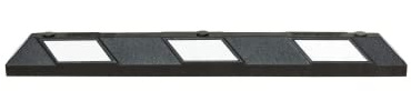TRAFFIC-LINE Park-AID Wheel Stops - 1200mm x 150mm x 100mm (Black/Yellow)