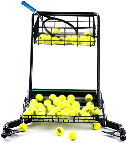 BATIVE Tennisball-Sammler, Automatischer Pick-up-Tennisball-Retriever-Ball, Sammelt 90 Bälle Gleichzeitig, Hält Bis Zu 290 Tennisbälle, Effektiv Auf Einer Vielzahl Von Plätzen