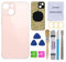 Perzework OEM Rear Back Glass Replacement for iPhone 13 Mini 5.4 inches (Pink) with Reparing Toolkit