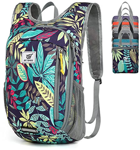 SKYSPER Small Daypack 10L Hiking Backpack Packable Lightweight Travel Day Pack for Women Men