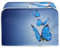 TOADDMOS Blue Butterfly Print 2 Slice Toaster Cover Small Appliance Toaster Dust Cover for Kitchen,Lightweight and Durable