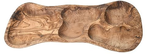 Hochwertige Holzschale aus Olivenholz – Handgefertigt, rustikales Design – Perfekt für Snacks, Schlüssel, Schmuck – Einzigartiges Unikat mit natürlicher Eleganz