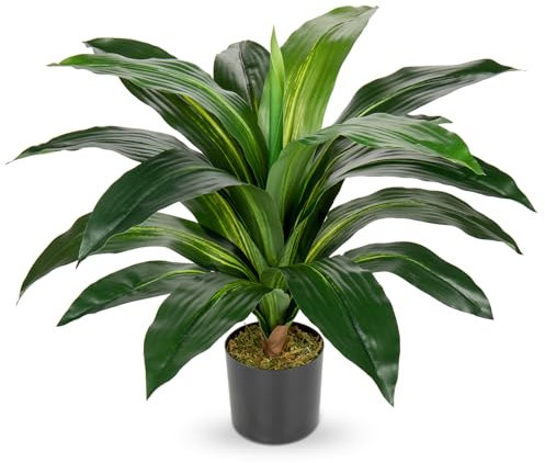 Kunstpflanzen Groß Drachenbaum Kunstpflanze Drachenbaum Groß im Topf Künstlicher Baum für Drinnen und Draußen, Moderne Dekoration, Dekoration Badezimmer Wohnzimmer Schlafzimmer Balkon