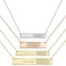 UMAGICBOX Individuelle Fingerabdruck Bar-Kette - Personalisierter Gravierter Erinnerungsschmuck - Einzigartiges Familien- und Paargeschenk - 925 Sterling Silber oder 316 Edelstahl