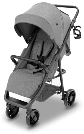 Kinderwagen Marke ASALVO. Modell NESS 2 STAHL GRAU