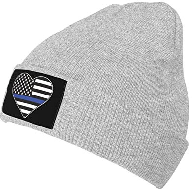 874 Beanie Mütze Polizei Hört Cuffed Hats Klassisches Strickmütze Unisex Wintermütze Für Camping Wandern Skifahren