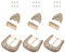 BENECREAT 3 Sets Antik Gold Gürtelschnalle Set, 38mm breite Western Cowboy Schnalle aus Legierung Gürtelschnalle Ersatz für austauschbare Schnallen